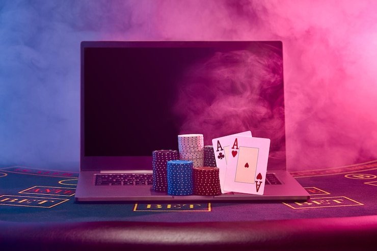 Baccarat game in progress on wolestogel slot live-dealer platform